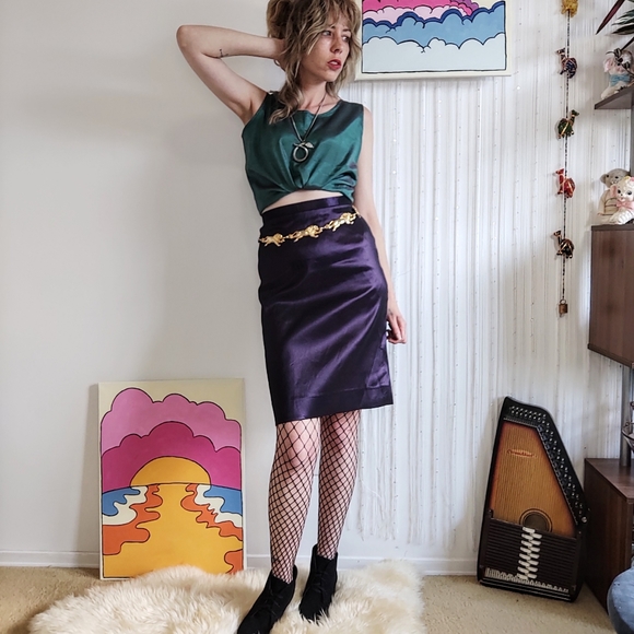 NWT Vintage Purple Disco Skirt (Tags still attached) - Picture 3 of 9